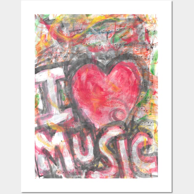 Love music - 2 Wall Art by walter festuccia